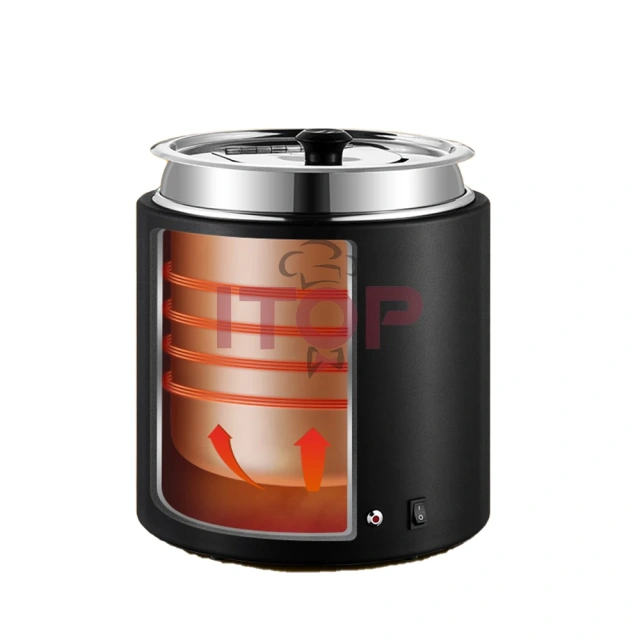 Electric Soup Pot Catering Soup Warmer Station 10L Soup Chafing Dish