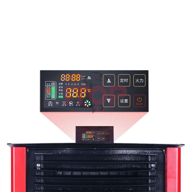 No Smoke Indoor Heaters Automatic Feeding Wood Burn Pellet Fireplace Cooking Biomass Indoor Heating Stove