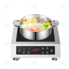 8 Levels Power Adjustable Commercial Home Use Button Control Stainless Steel Kitchen Electric Induction Cooker Stove
