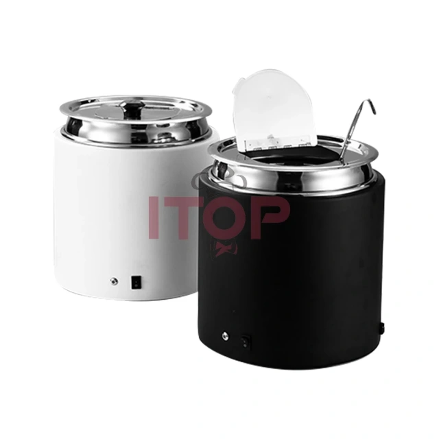 Electric Soup Pot Catering Soup Warmer Station 10L Soup Chafing Dish