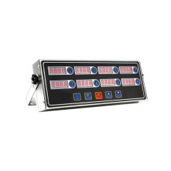 Loud Alarm Stainless Steel Clock Hours And Minutes Seconds Volume Control 8 Channel Digital Kitchen Timer For Cooking