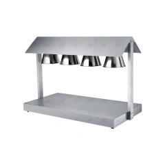 Commercial Kitchen Tools 4 Heads Food Warmer Lamps Station Heating Lamp For Buffet Restaurant