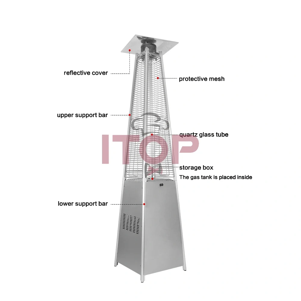 Wholesale Outdoor Garden Propane Gas Heater LPG Natural Gas Outdoor Garden Gas Patio Heater