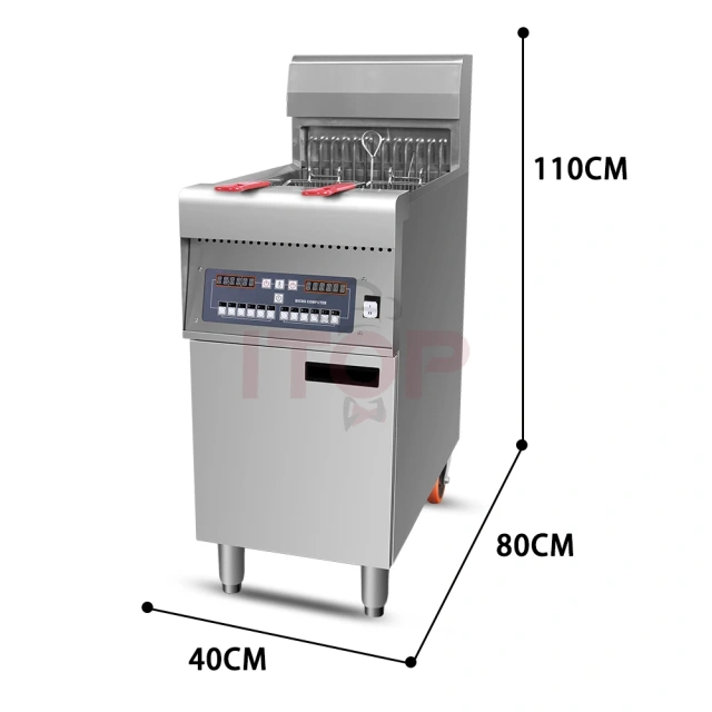 Commercial Single Cylinder 28L Fast Food Restaurant Kitchen Fried Chicken Electric Deep Fryer