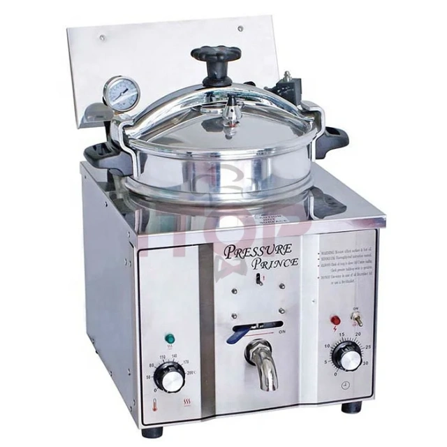 16L Counter Top 220v Automatic Commercial Broaster Pressure Fryer Broster Pressure Frying Machine