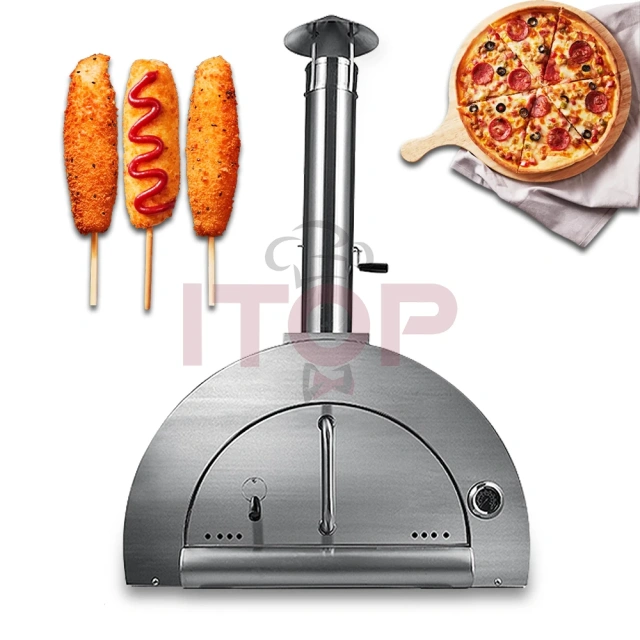 Italian-style Outdoor Freestanding Italian Charcoal Pizza Oven Big Space Stovetop Charcoal Woodfire Wood Fired Pizza Oven