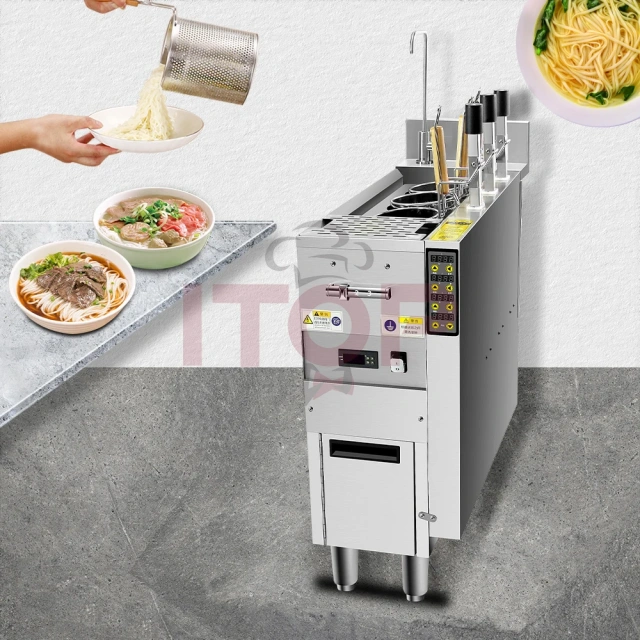 3 Groups Automatic Noodle Cooker Electric Commercial Industrial Noodle Boiler Machine for Restaurant