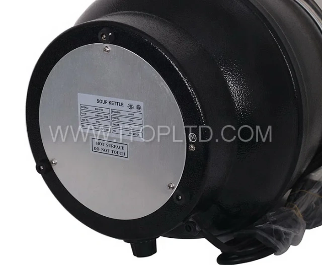 Commercial Stainless Steel Buffet Electric Warmer Soup Pot Kettle 10l For Restaurant