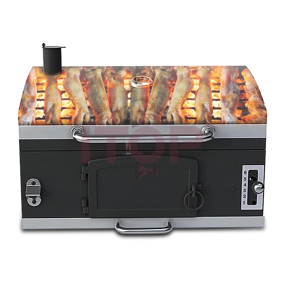Outdoor Table Top Charcoal Bbq Grill Built -in Mini Korean Restaurant Charcoal Bbq Grill