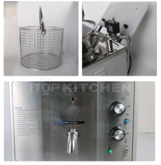 16L Counter Top 220v Automatic Commercial Broaster Pressure Fryer Broster Pressure Frying Machine