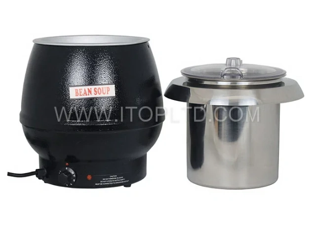 Commercial Stainless Steel Buffet Electric Warmer Soup Pot Kettle 10l For Restaurant