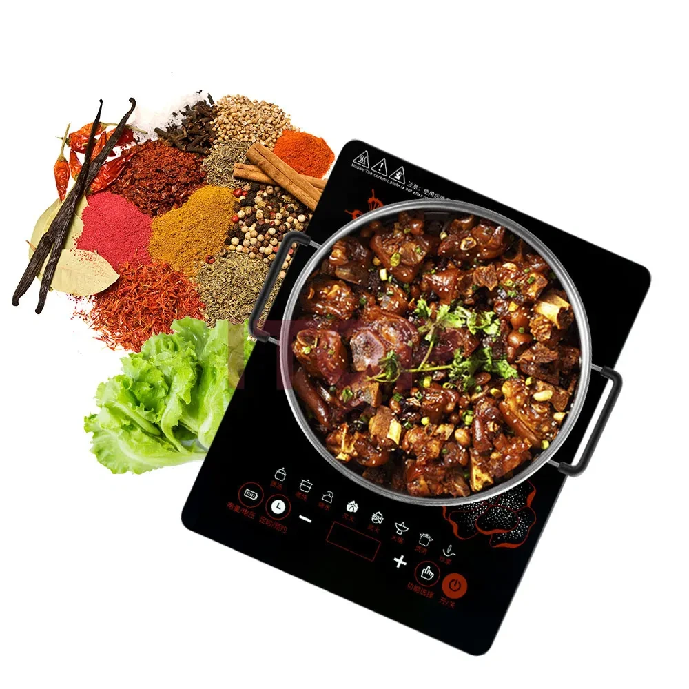 2200W Single Burner Multi Function Electric Induction Stove High-Power Induction Cooker Electrical Cooktop