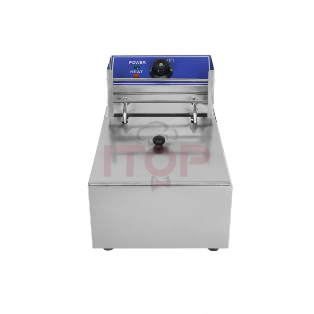 Restaurant Hotel Commercial Fryer Electric Chips Fryer Countertop Light Duty 8 Litres