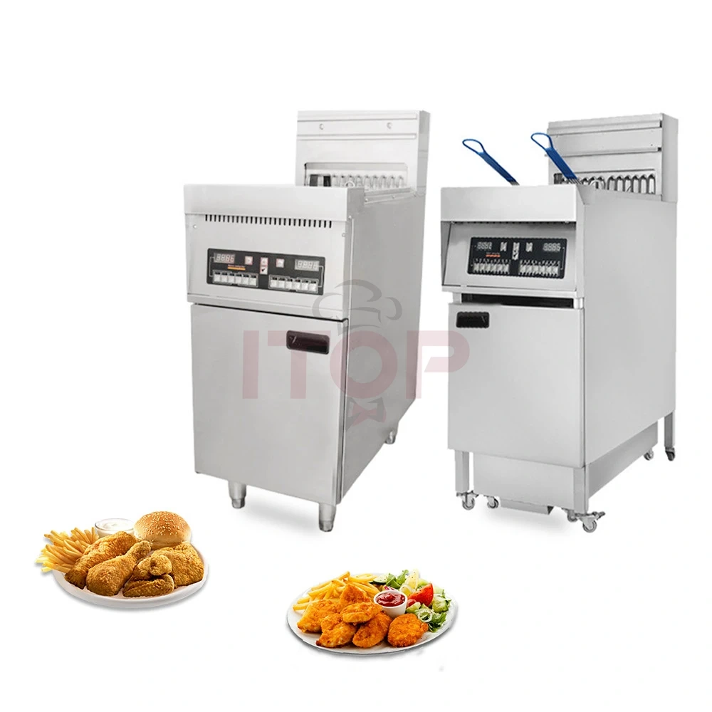 Single/Double Tank 2 Basket Deep Fryer Multifunctional Computer Temperature Control Electric Fryer (With/Without Oil filter)