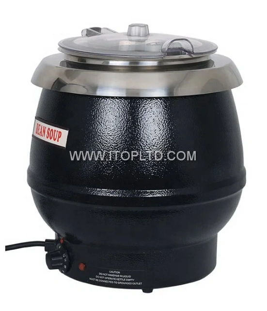 Commercial Stainless Steel Buffet Electric Warmer Soup Pot Kettle 10l For Restaurant