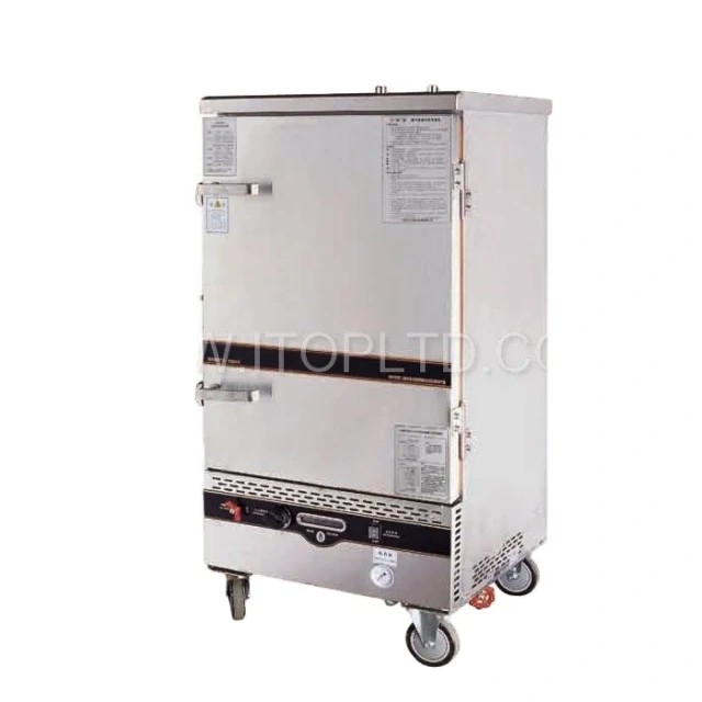 Gas Heating 6 Trays 8 Trays Commercial Seafood Steamed Cabinet Industrial Food Steamers Stainless Steel Rice Steamer