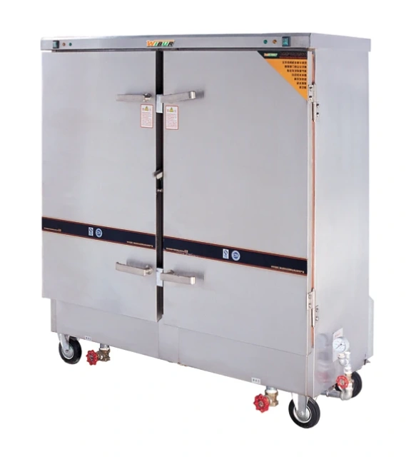 24 Trays 40 Trays Double Doors Hotel Restaurant Industrial Electric Steamer Cabinet Rice Steaming Machine Commercial Food Steamer