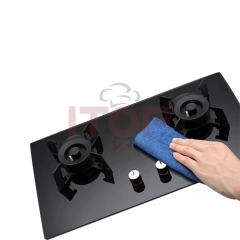 Ng/lpg Flipped Burner Built In Table Top Gas Hob Flip-open Gas Stove 2 Burners