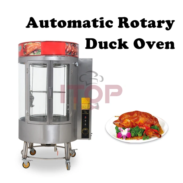 Rotary Chicken Duck Roasting Oven Large Space Fast Heating Duck Rotary Oven