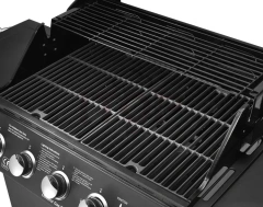 6 Burners Outdoor Garden Camping Square Barbecue Grill Smokeless Gas Bbq Machine Commercial Bbq Grill With Trolley