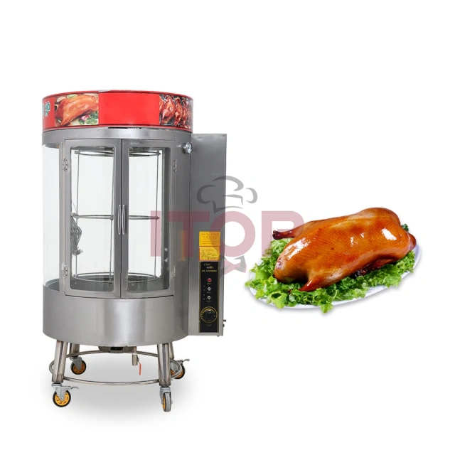 Rotary Chicken Duck Roasting Oven Large Space Fast Heating Duck Rotary Oven