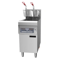 Commercial Single Cylinder 28L Fast Food Restaurant Kitchen Fried Chicken Electric Deep Fryer