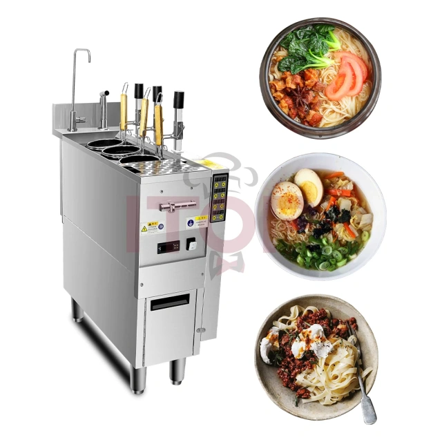 3 Groups Automatic Noodle Cooker Electric Commercial Industrial Noodle Boiler Machine for Restaurant