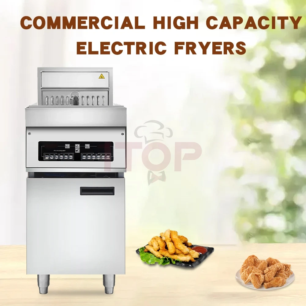 Single/Double Tank 2 Basket Deep Fryer Multifunctional Computer Temperature Control Electric Fryer (With/Without Oil filter)