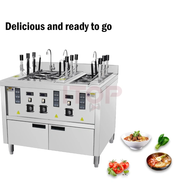 180 Bowls Electric Noodle Pasta Cooker Vending Machine Dumpling Cooking Pasta Cooker Microwave Electric Noodle Cooker
