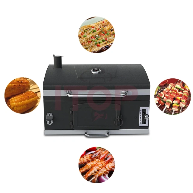 Outdoor Table Top Charcoal Bbq Grill Built -in Mini Korean Restaurant Charcoal Bbq Grill