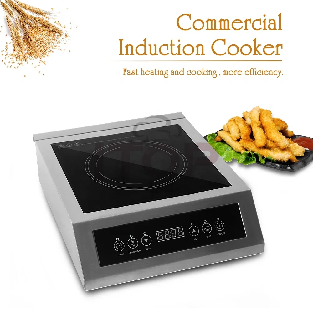Stainless Steel Countertop Commercial Induction Cooker 3500w Kitchen Induction Cooker