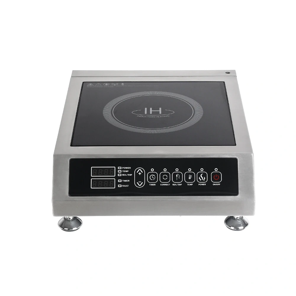 3.5kw Stainless Steel Electric Induction Cooktop Cooker Stove Restaurant Portable Induction Hob With Temperature probe needle