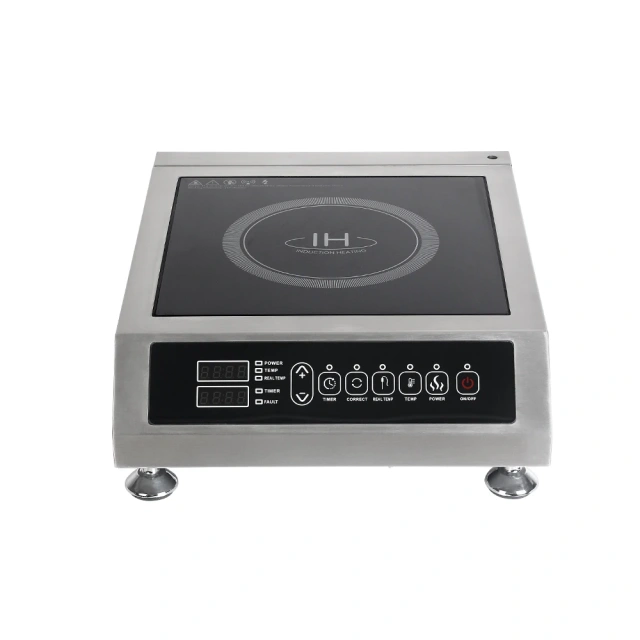 3.5kw Stainless Steel Electric Induction Cooktop Cooker Stove Restaurant Portable Induction Hob With Temperature probe needle