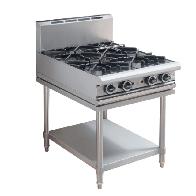 4 6 Burners Commercial Stainless Steel Gas Stove Restaurant Kitchen Double Burners Gas Cooker For Soup Cooking Gas Range