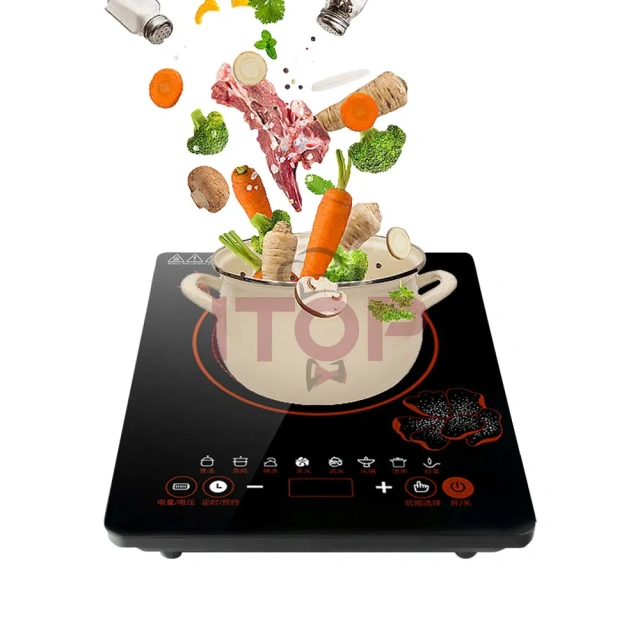 2200W Single Burner Multi Function Electric Induction Stove High-Power Induction Cooker Electrical Cooktop