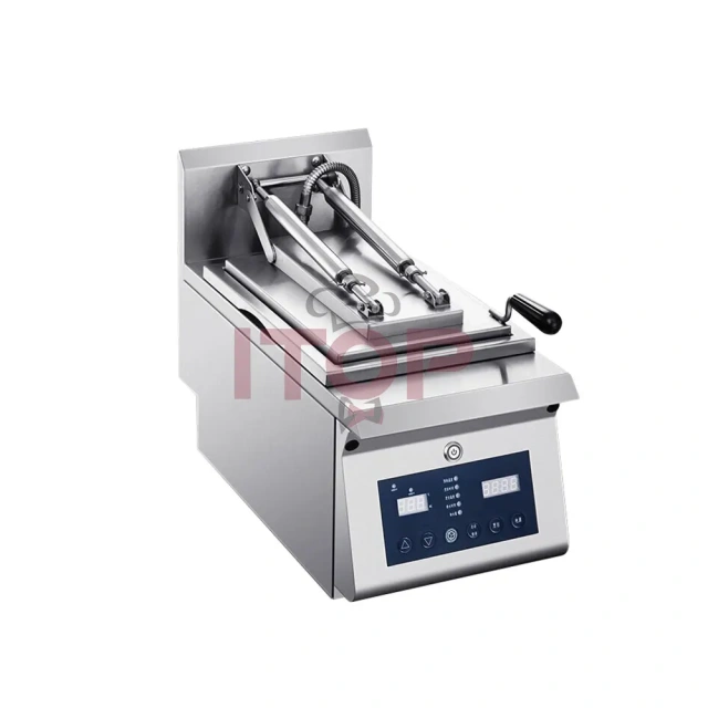 Commercial Kitchen Dumpling Frying Machine Stainless Steel Dumpling Grilling Frying Machine Automatic Fried Dumpling Cooker