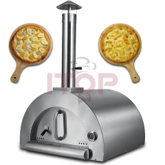 Italian-style Outdoor Freestanding Italian Charcoal Pizza Oven Big Space Stovetop Charcoal Woodfire Wood Fired Pizza Oven