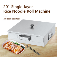 1-Layer Stainless Steel Rice Noodle Roll Drawer Steaming Machine Steamed Vermicelli Roll Machine