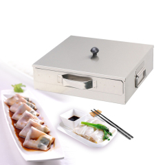 1-Layer Stainless Steel Rice Noodle Roll Drawer Steaming Machine Steamed Vermicelli Roll Machine