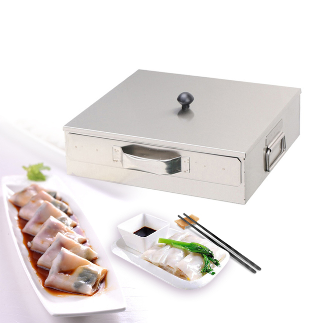 1-Layer Stainless Steel Rice Noodle Roll Drawer Steaming Machine Steamed Vermicelli Roll Machine