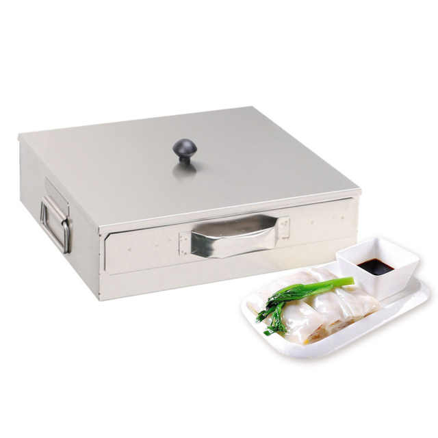 1-Layer Stainless Steel Rice Noodle Roll Drawer Steaming Machine Steamed Vermicelli Roll Machine