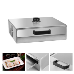 1-Layer Stainless Steel Rice Noodle Roll Drawer Steaming Machine Steamed Vermicelli Roll Machine