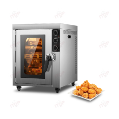 Intelligent Automatic Chicken Oven Roaster Manufacture Electric Rotary Chicken Grill Machine With 5 Rotating Basket