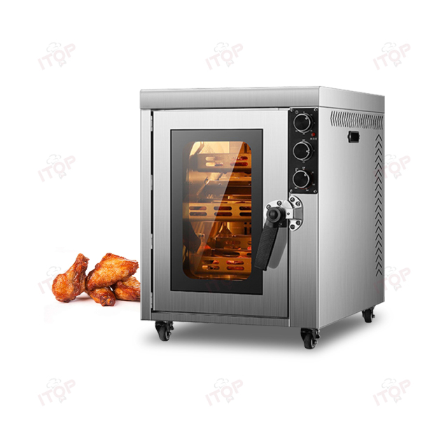 Intelligent Automatic Chicken Oven Roaster Manufacture Electric Rotary Chicken Grill Machine With 5 Rotating Basket