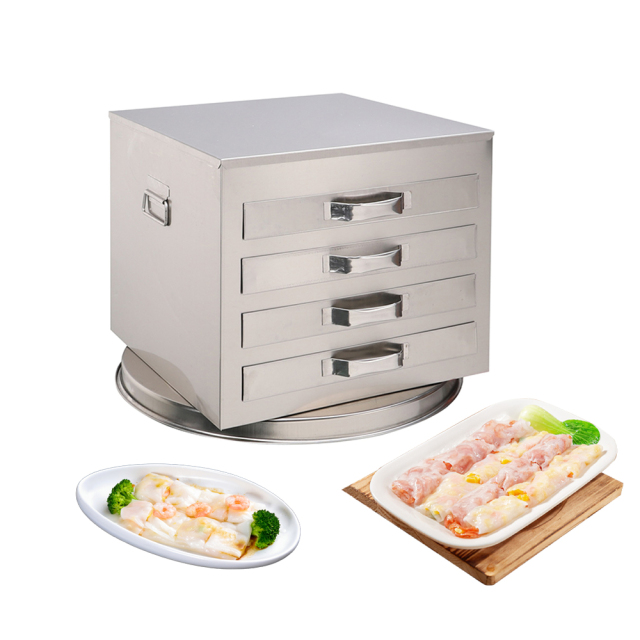 Large Capacity 4 Layers Stainless Steel Rice Noodle Steamer Vermicelli Steamer Drawer Cabinet