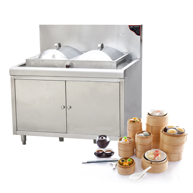 Commercial Gas Large Size Steam Rice Roll Machine Steamer Gas Steamed Vermicelli Roll Stove