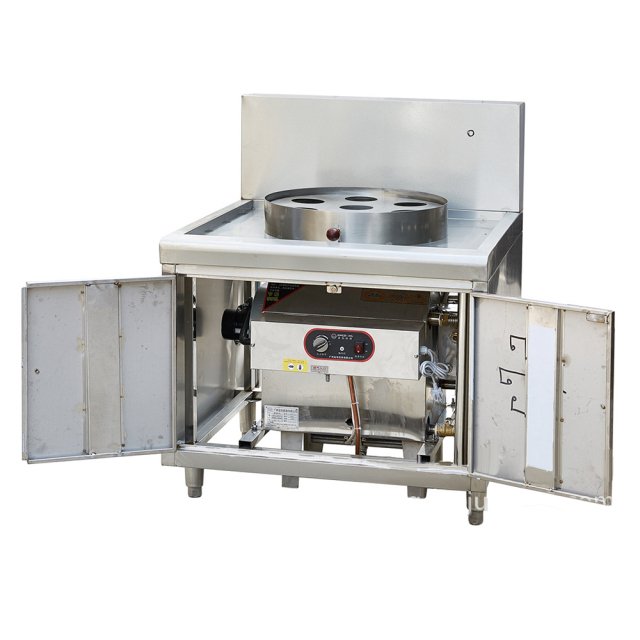 Commercial Chinese Kitchen Stainless Steel Dim Sum Pao Dumpling Gas Heating Steamer With 30 Pieces Burners Steam Engine