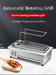 8 Skewers Household Commercial Bbq Grill Electric Rotating Restaurant Barbecue Skewer Grill Machine Automatic Rotating Bbq Grill