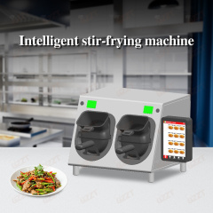 Restaurant Hotel Rotating Scraper 2 Unit Not-stick Drum Automatic Stir Fry Cooking Wok Machine Intelligent Cooking Robot