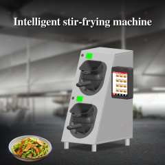 60 Dishes/hour Two Drum Pots Restaurant Automatic Electric Fried Rice Wok Intelligent Stir Fry Robot Commercial Cooking Machine